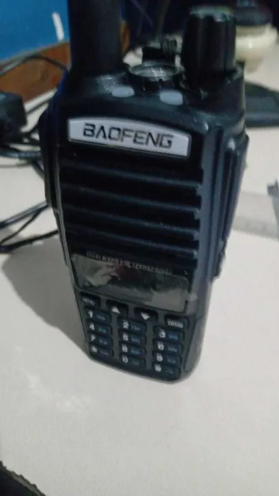 Foi apreendido um rádio transmissor 