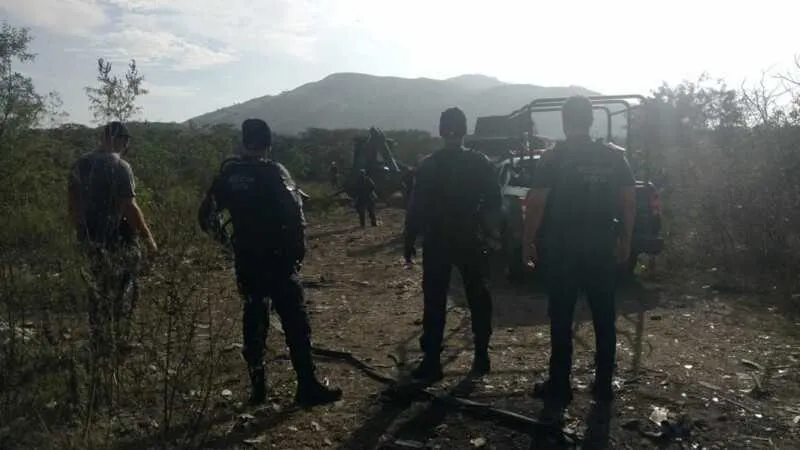 Terreno encontrado pelos agentes 