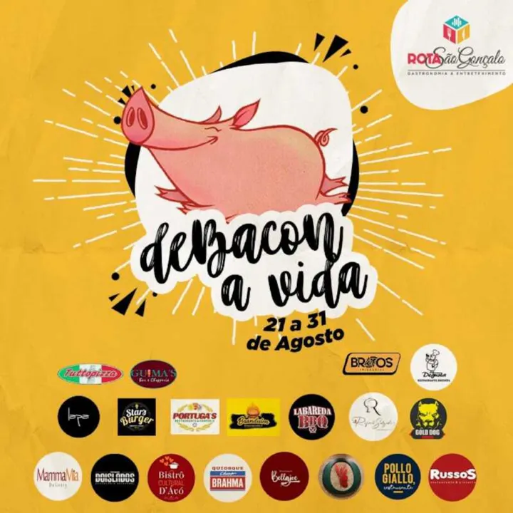 Imagem ilustrativa da imagem Festival gastronômico, 'De bacon com a vida', é atração em São Gonçalo