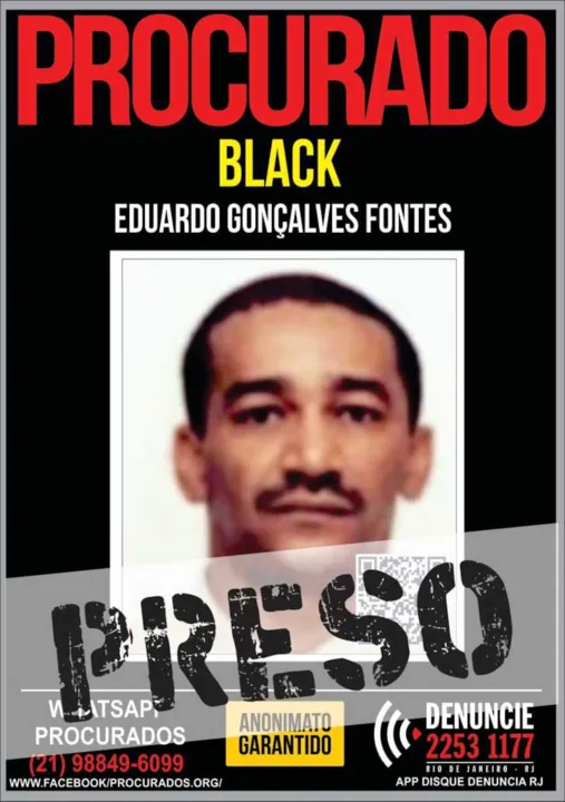 Imagem ilustrativa da imagem Chefe do tráfico de drogas de Lins de Vasconcelos é preso dentro de casa no Rio