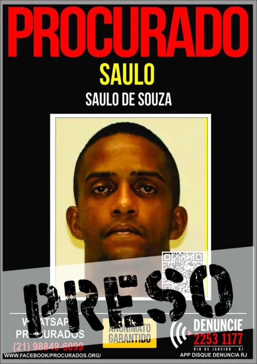 Saulo era foragido da Justiça do Estado de Minas Gerais