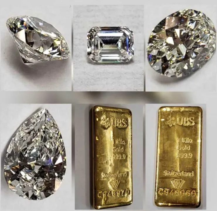 Um dos lingotes de ouro 24 quilates, com 500 gramas, tem lance mínimo de R$ 92 mil