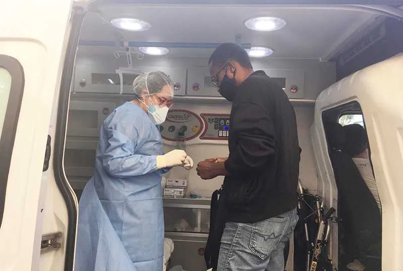13 pessoas concordaram em fazer o teste para o Covid-19 na blitz sanitária