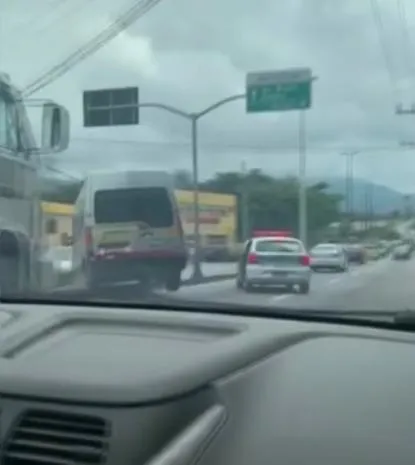 A Secretaria Municipal de Ordem Pública fazia uma blitz no local
