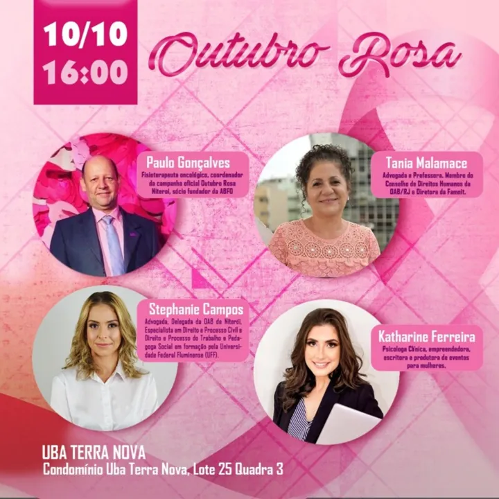 Imagem ilustrativa da imagem Ciclo de conversas sobre o Outubro Rosa acontece em Itaipu