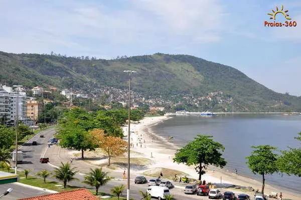 Praia de Charitas está liberada para banho (em frente ao nº 233 da Avenida Quintino Bocaiúva