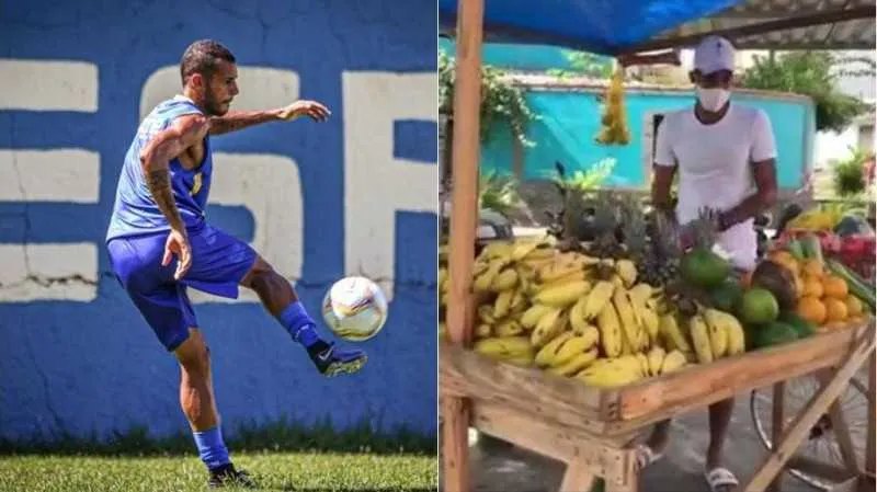 O atleta aos 11 anos trabalhou em um sacolão vendendo frutas e legumes. 