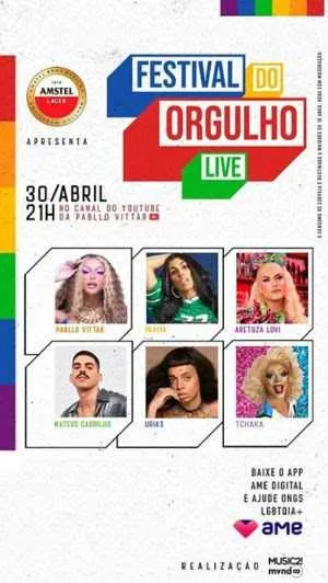 Durante a live o público poderá fazer doações 