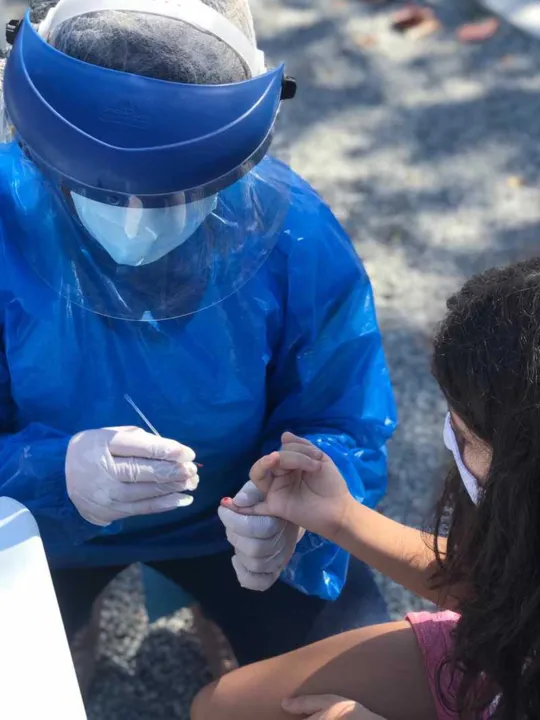 Foram realizados 200 testes rápidos para Covid-19