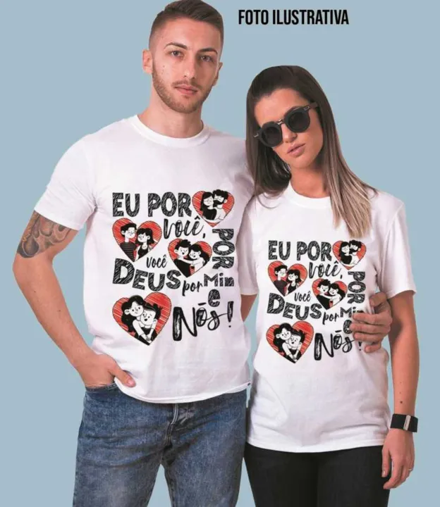 A MS Estamparia vende camisas personalizadas dos tamanhos P ao GG