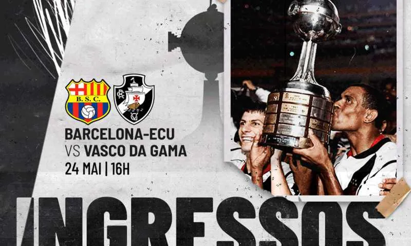 Imagem ilustrativa da imagem Vasco vende ingressos virtuais para reprise da final da Libertadores no domingo