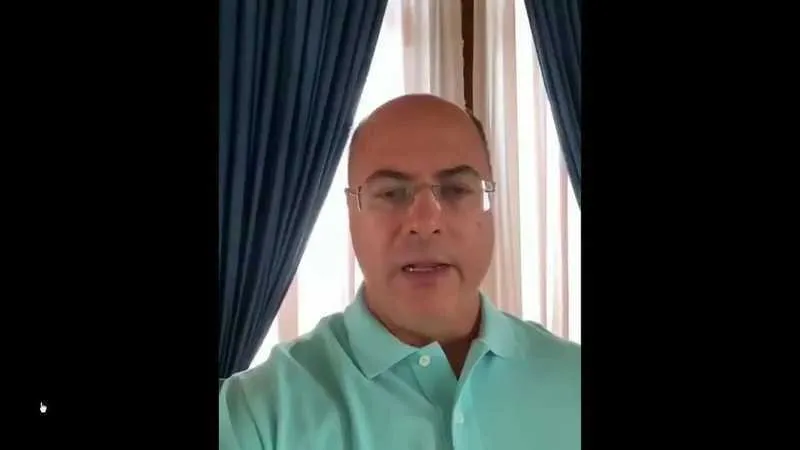 Wilson Witzel voltou a testar positivo para o exame do coronavírus. Exame foi realizado na última sexta (24)