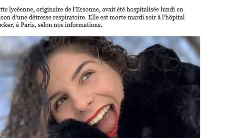 Jovem francesa morreu na última terça (24) em Paris, na França