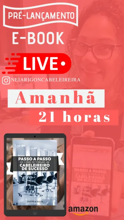 Imagem ilustrativa da imagem Cabeleireira de São Gonçalo promove live, neste sábado, no Instagram para lançar seu e-book